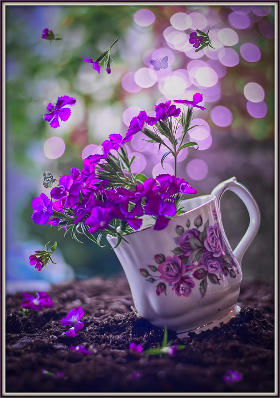 Cup of Spring by Darlene Perkin